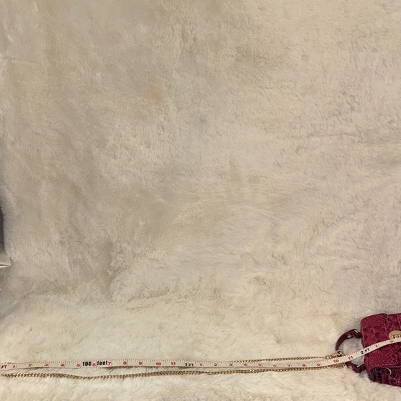 Authentic Brahmin Pomegranate mini Crocodile-Embossed Crossbody Bag - Picture 7 of 10